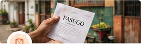 Pasugo note being handed over in a barangay street